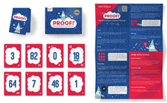 Classroom-friendly Proof! Math Game setup for group activity