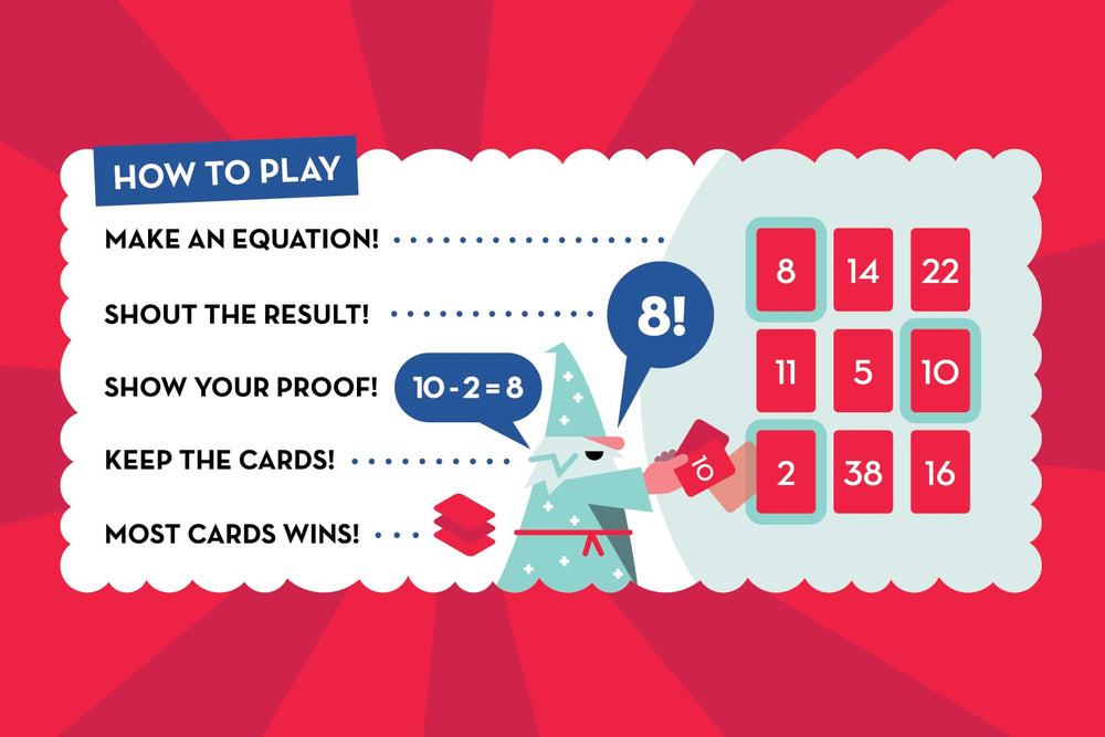 Compact box of Proof! Math Game for easy storage