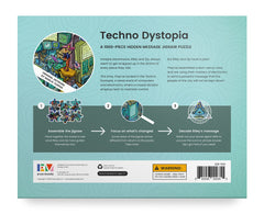 Evermade Techno Dystopia detailed puzzle art, ready to frame after completion.