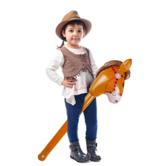 EVERMARKET festive brown horse prop perfect for western themes.
