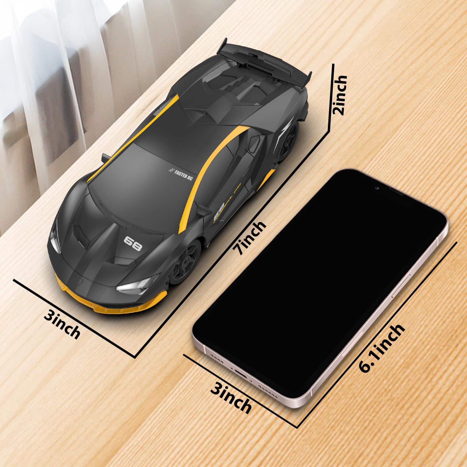 EversaleT RC drift car 4WD system boosts traction during drifts and climbs.