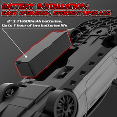 EversaleT RC drift car with LED lighting for dramatic night races