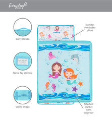 EVERYDAY KIDS nap mat care guide for gentle washing and drying.
