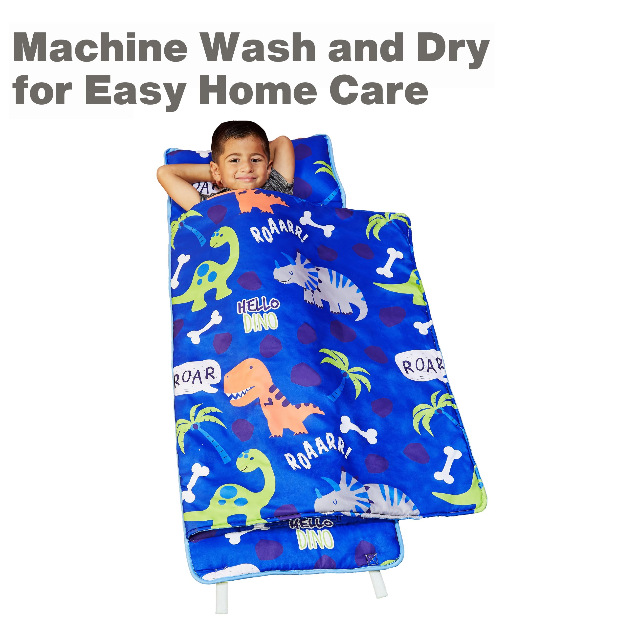 EVERYDAY KIDS nap mat carry handle and closures for secure roll