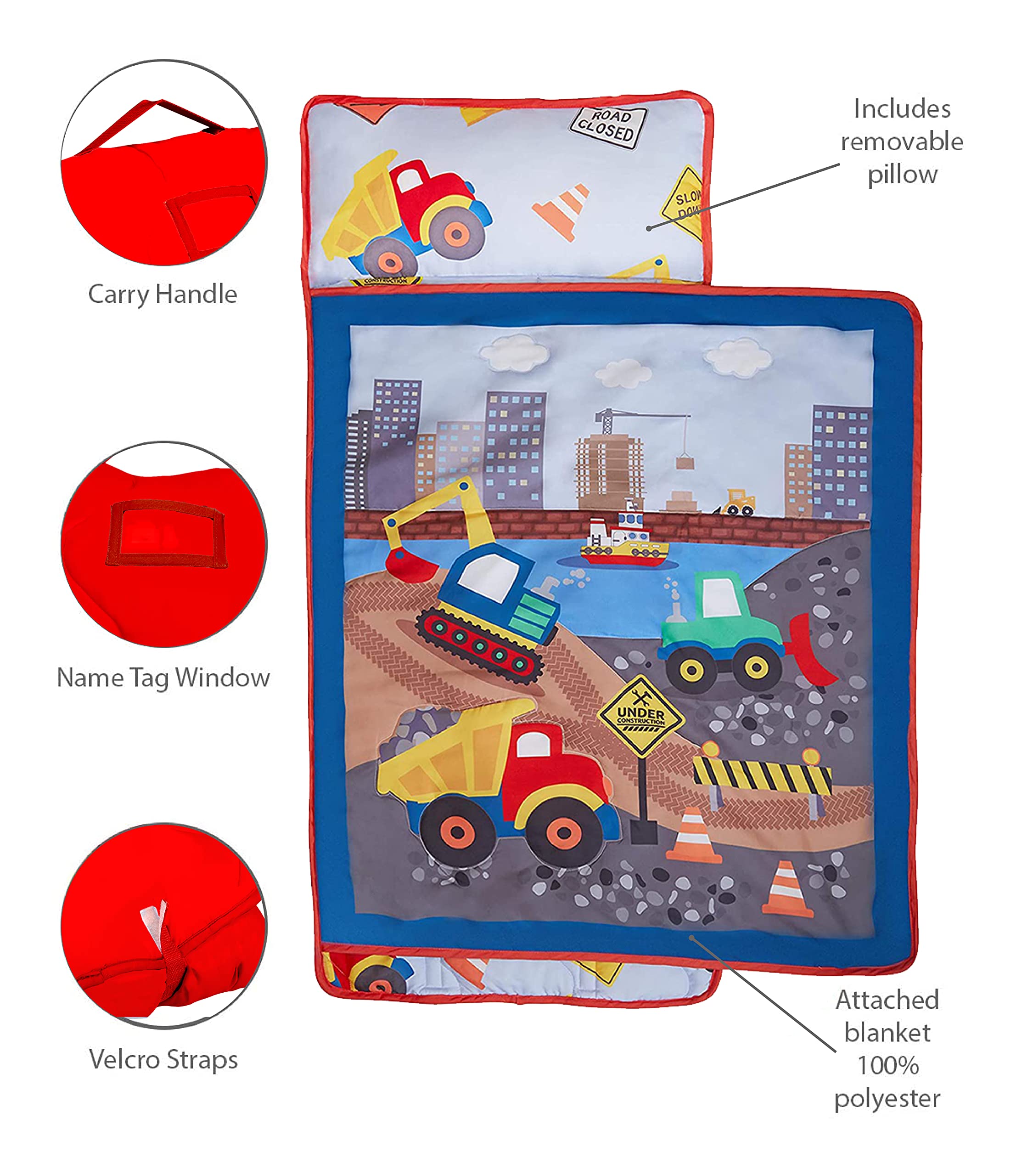 Everyday Kids Nap Mat folds securely for quick setup