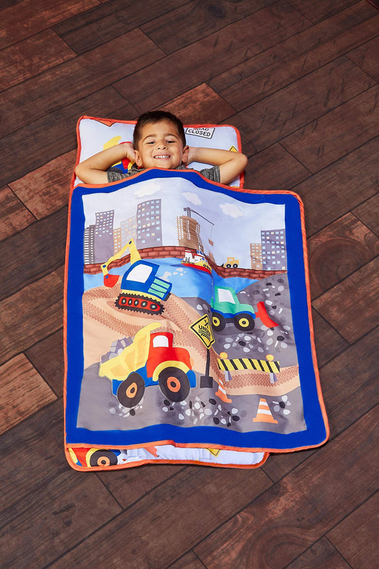 Everyday Kids Nap Mat rollup design for easy transport between classrooms