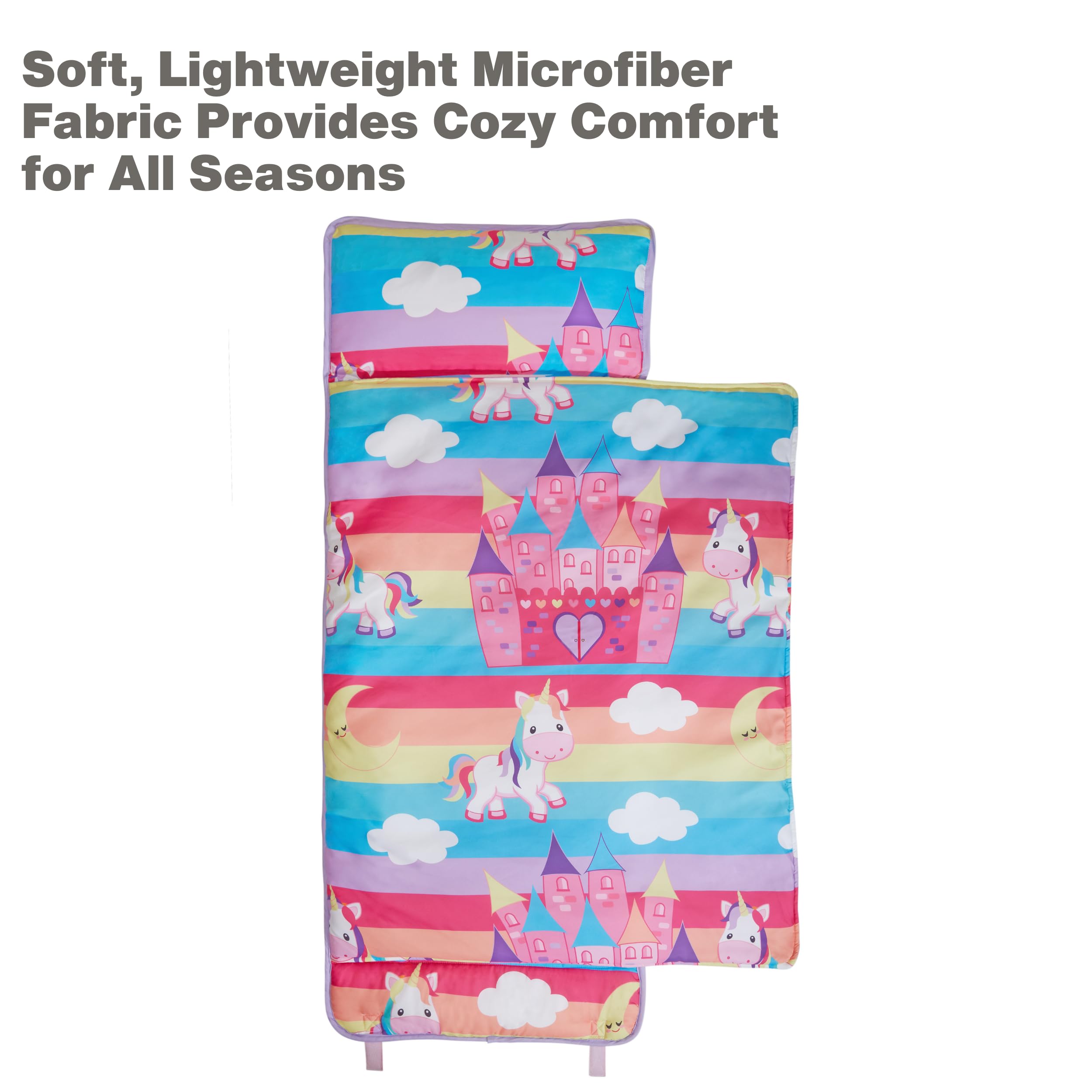 EVERYDAY KIDS Unicorn Dreams soft brushed microfiber offers breathable comfort.