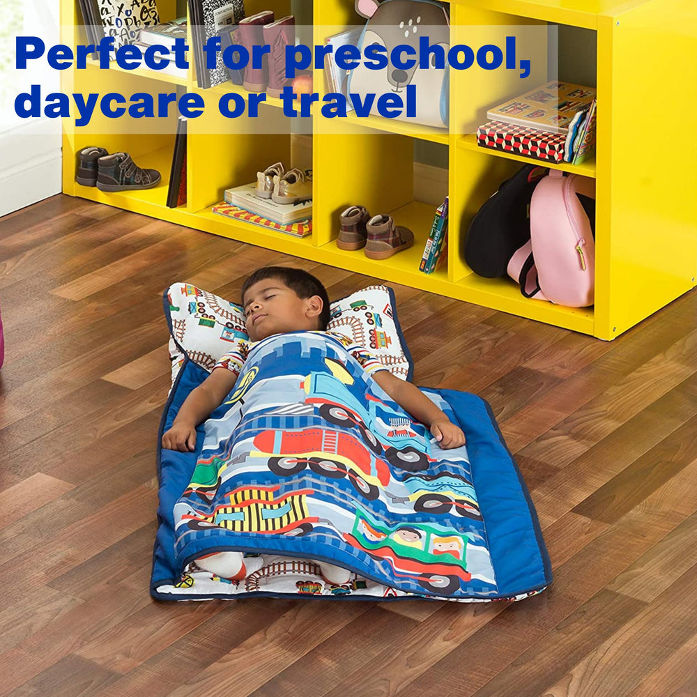 Everyday Kids nap mat with name tag window helps identify personal space.