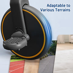 EveStone indoor-outdoor use image showing silent tires on any surface.