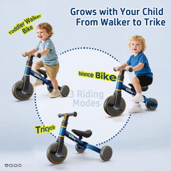 EveStone balance bike seat view highlighting ergonomic PU saddle for comfortable rides.