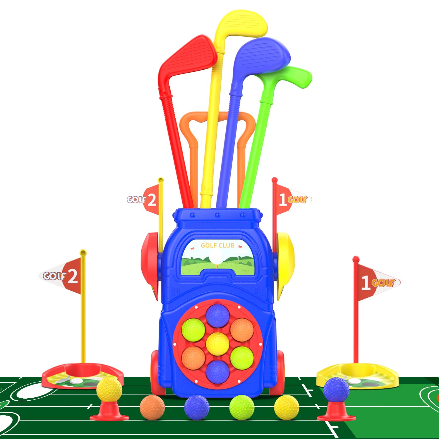 EveStone toddler golf cart in action for indoor play and easy transport