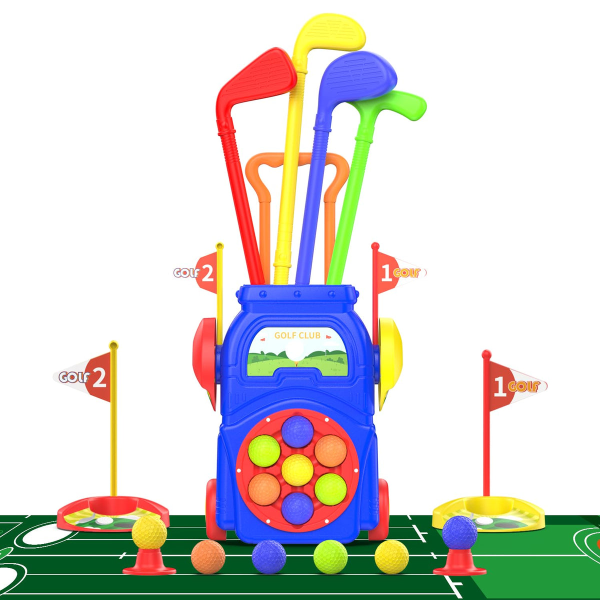 EveStone toddler golf cart in action for indoor play and easy transport