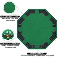 EVIEUN dining-table conversion turns any table into a poker setup.