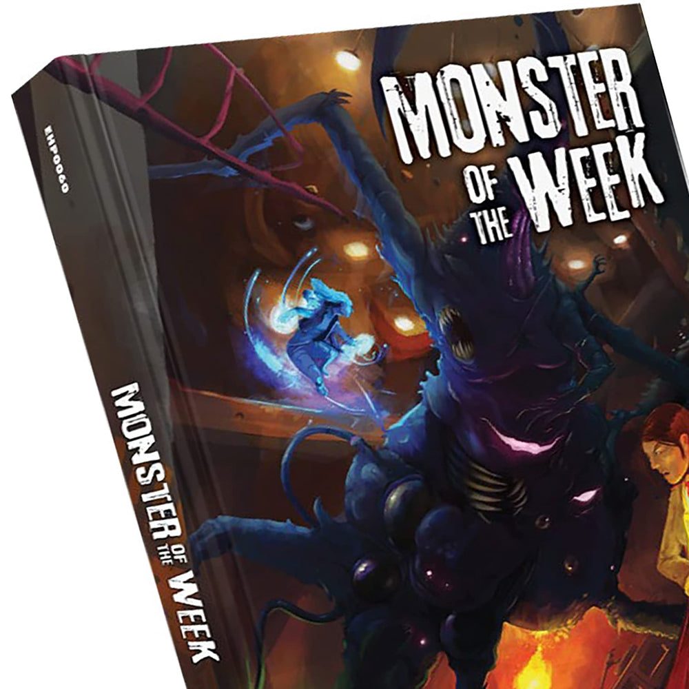 Evil Hat Productions Monster of the Week hardcover edition hunters kit supports ready-to-run adventures.