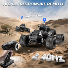 Evmore 1/16 brushless RC car transmission showing 4WD power transfer.