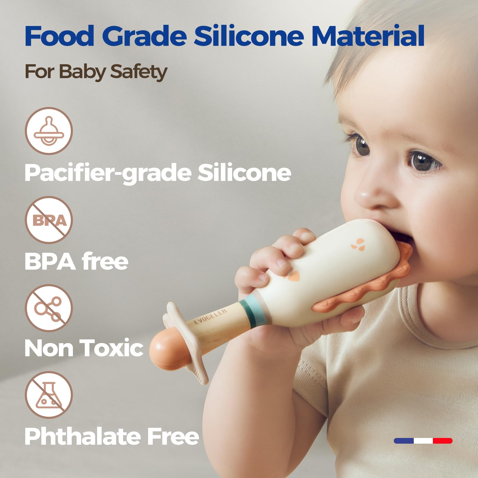 Evoceler baby shaker designed for easy grasp by little hands.
