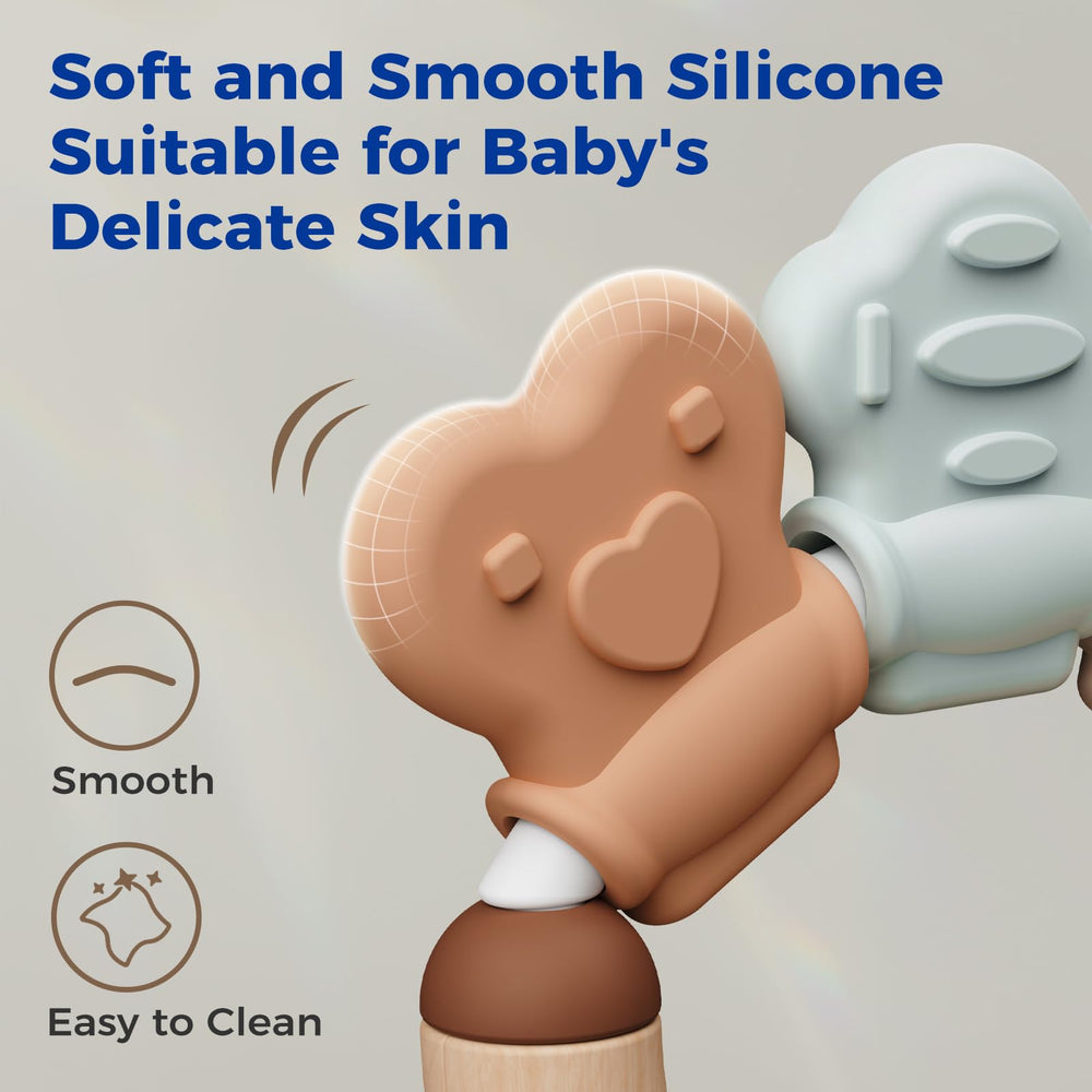 Evoceler Lion mane rattle soft silicone for soothing gums