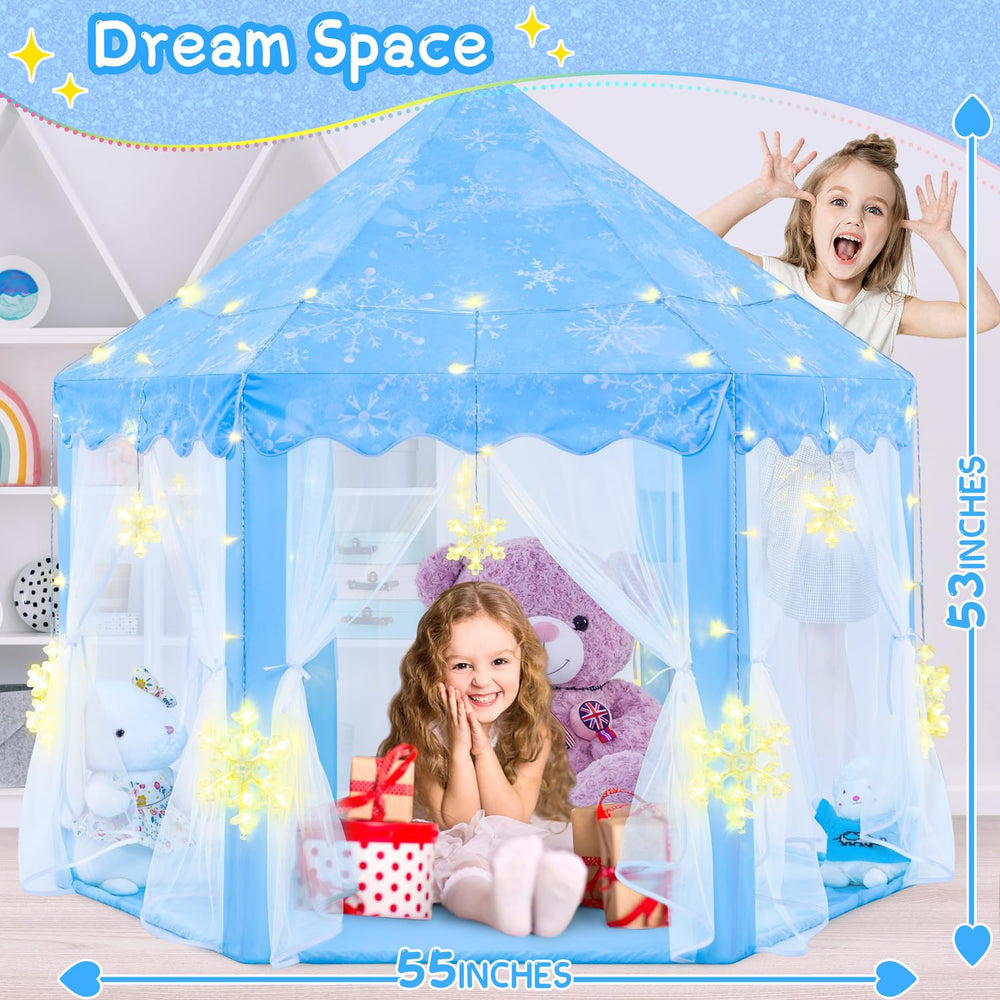 EVOIONOS versatile tent supports indoor and outdoor games with decorative lighting.