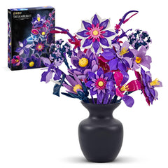 EWED Gothic Flowers Bouquet front view showcases dramatic, long-lasting decor for living spaces.