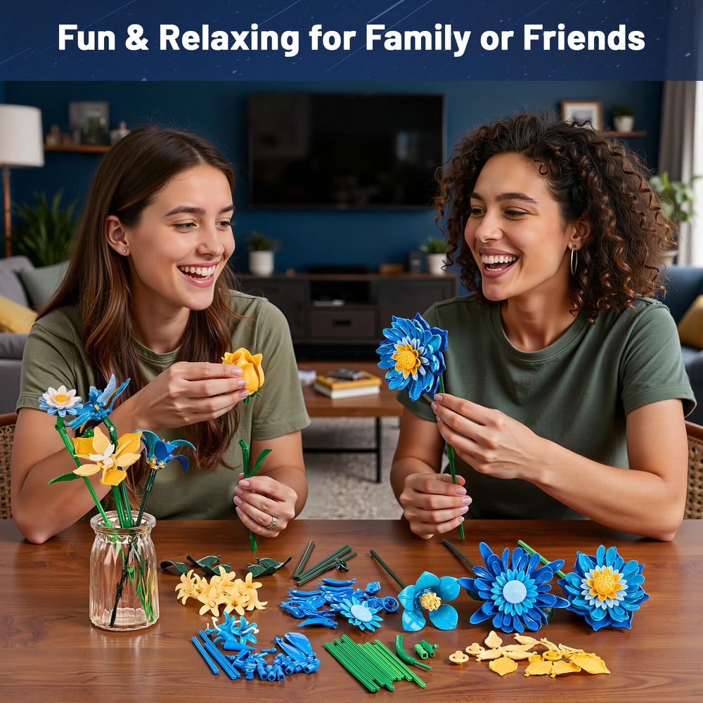 EWED Starry Blooms detailed flower shapes resemble real blooms.