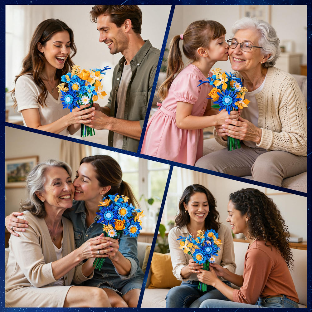 EWED Starry Blooms never-wilt flowers stay vibrant for year-round decor.