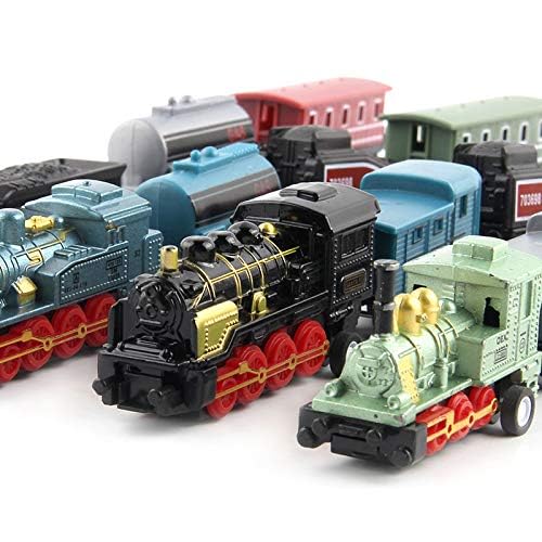 Exasinine steam train four-set packaging image highlighting value and variety.