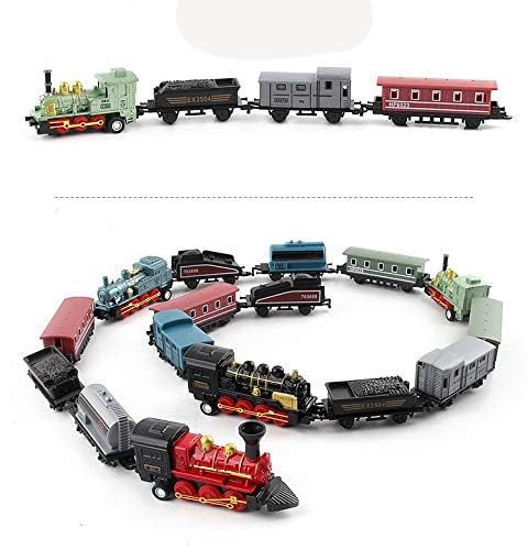 Exasinine steam train display-ready set on desk or shelf for decorative play.