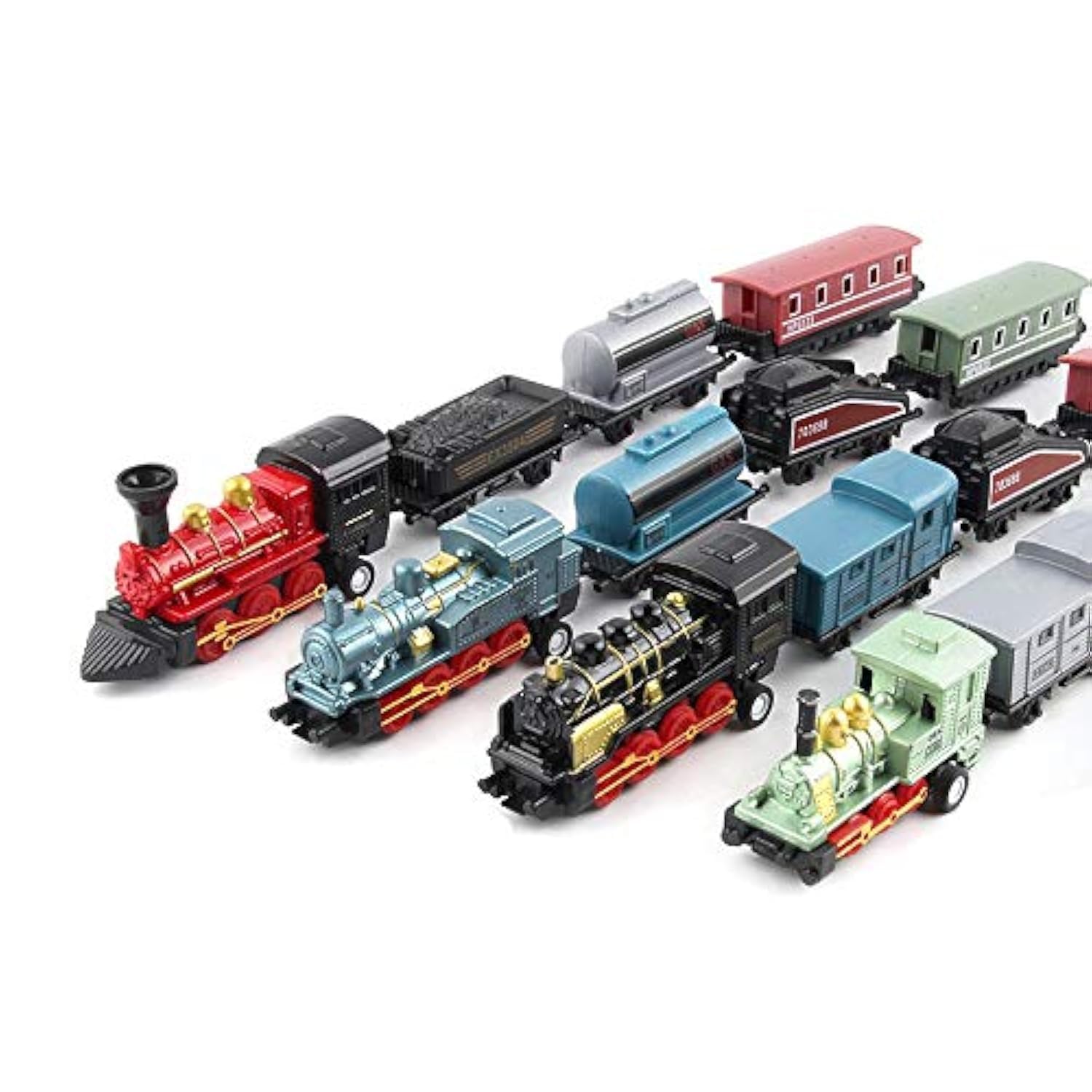 Exasinine steam train locomotive front view, showcasing durable alloy build for lasting display.
