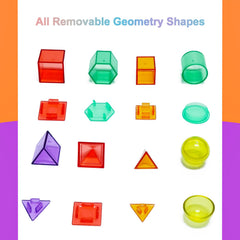 EXBEPE shapes promote color and shape identification while stacking and sorting activities.
