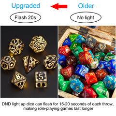 EXCECAR DND D10 light-up dice deliver clear numbers for quick decisions