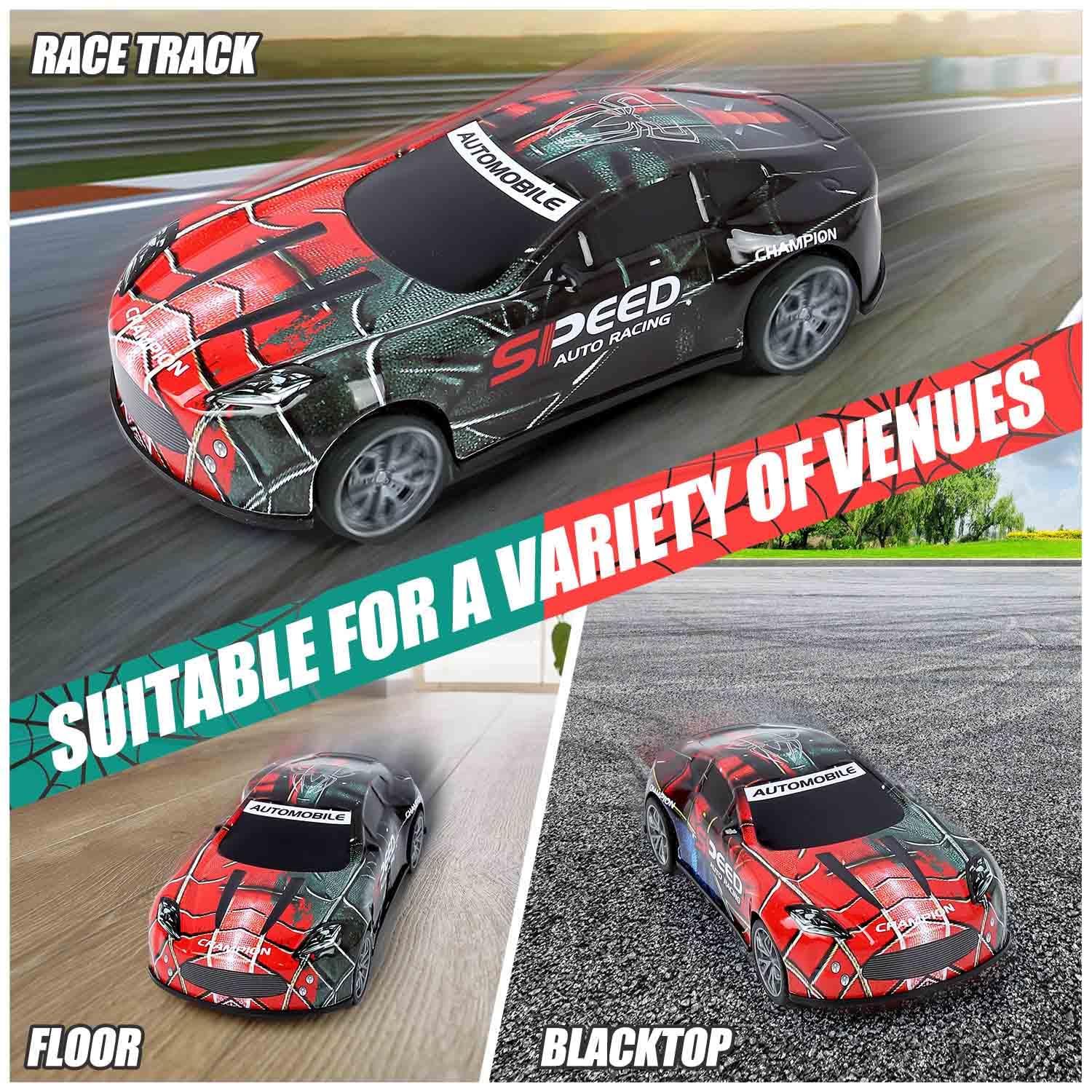 EXCELLE Spider RC Car magnetic motor focuses instant acceleration for exciting runs.