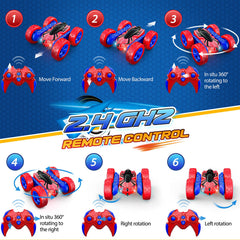 Excitobo 360° stunt with LED wheels lights for night play