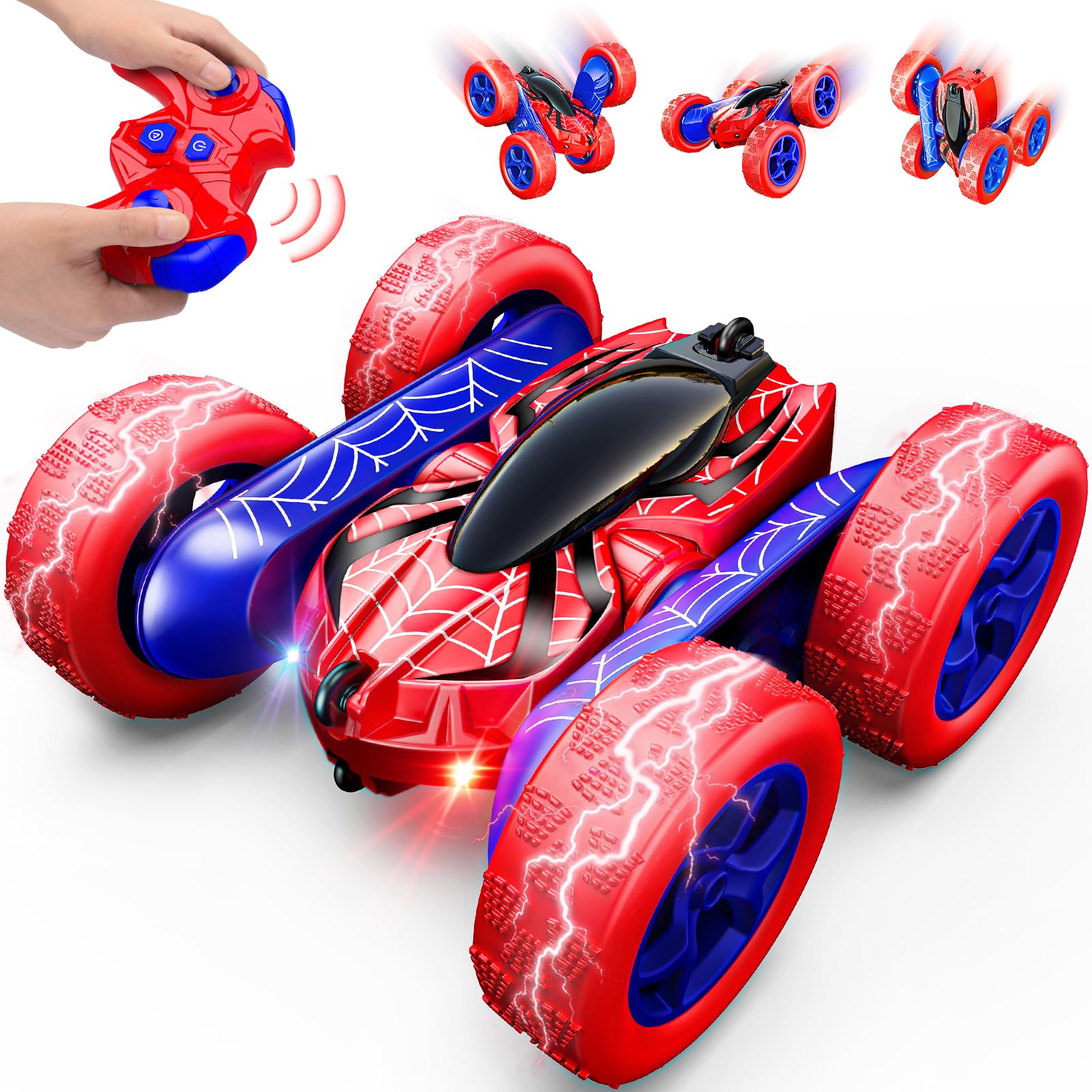 Excitobo 4WD RC car side view with rugged tires for all terrains