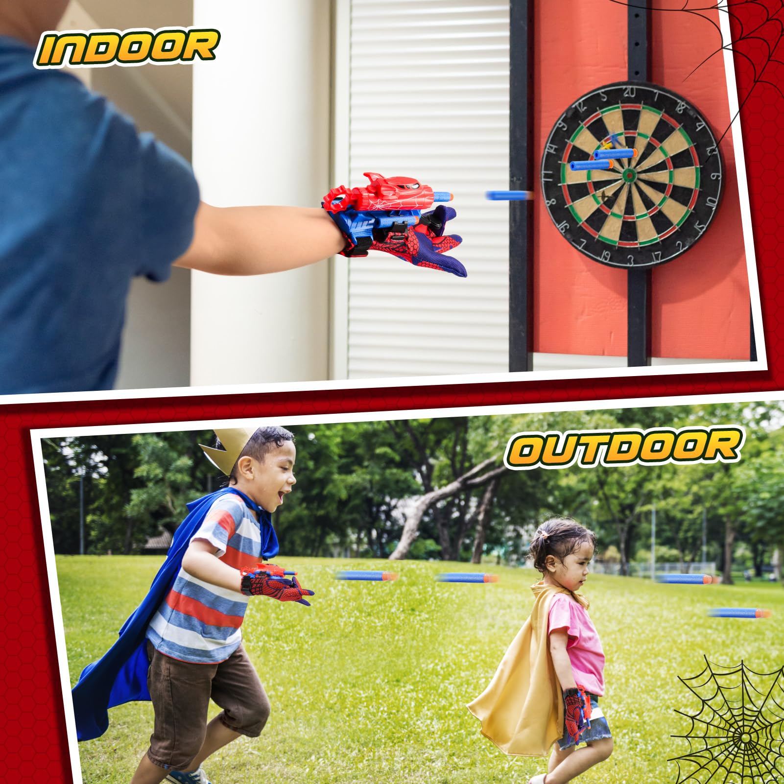 Gift-ready Excitobo superhero kit for birthdays and festive pretend-play moments.
