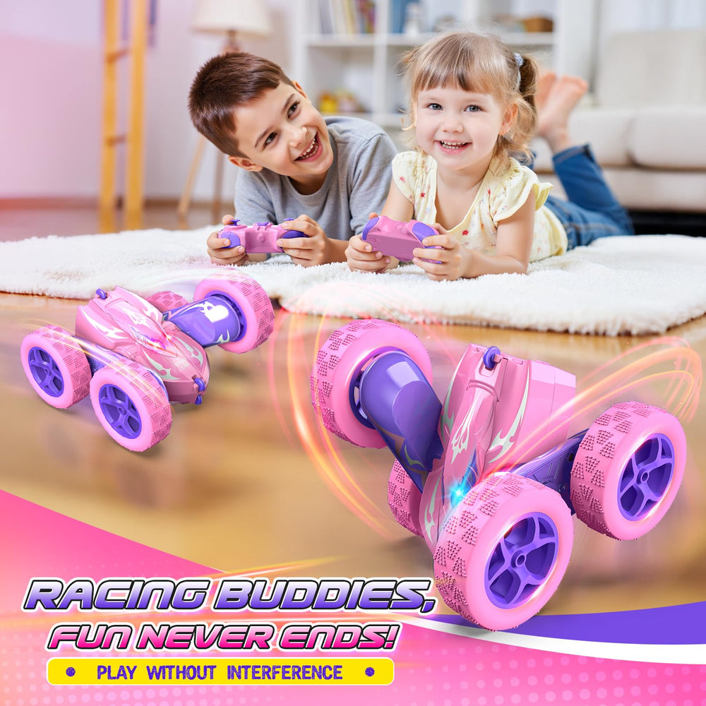 Excitobo RC car dual-side drift highlight for versatile flipping and obstacle overcoming.