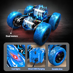 Excitobo remote control car tackling rough terrain with rugged tires