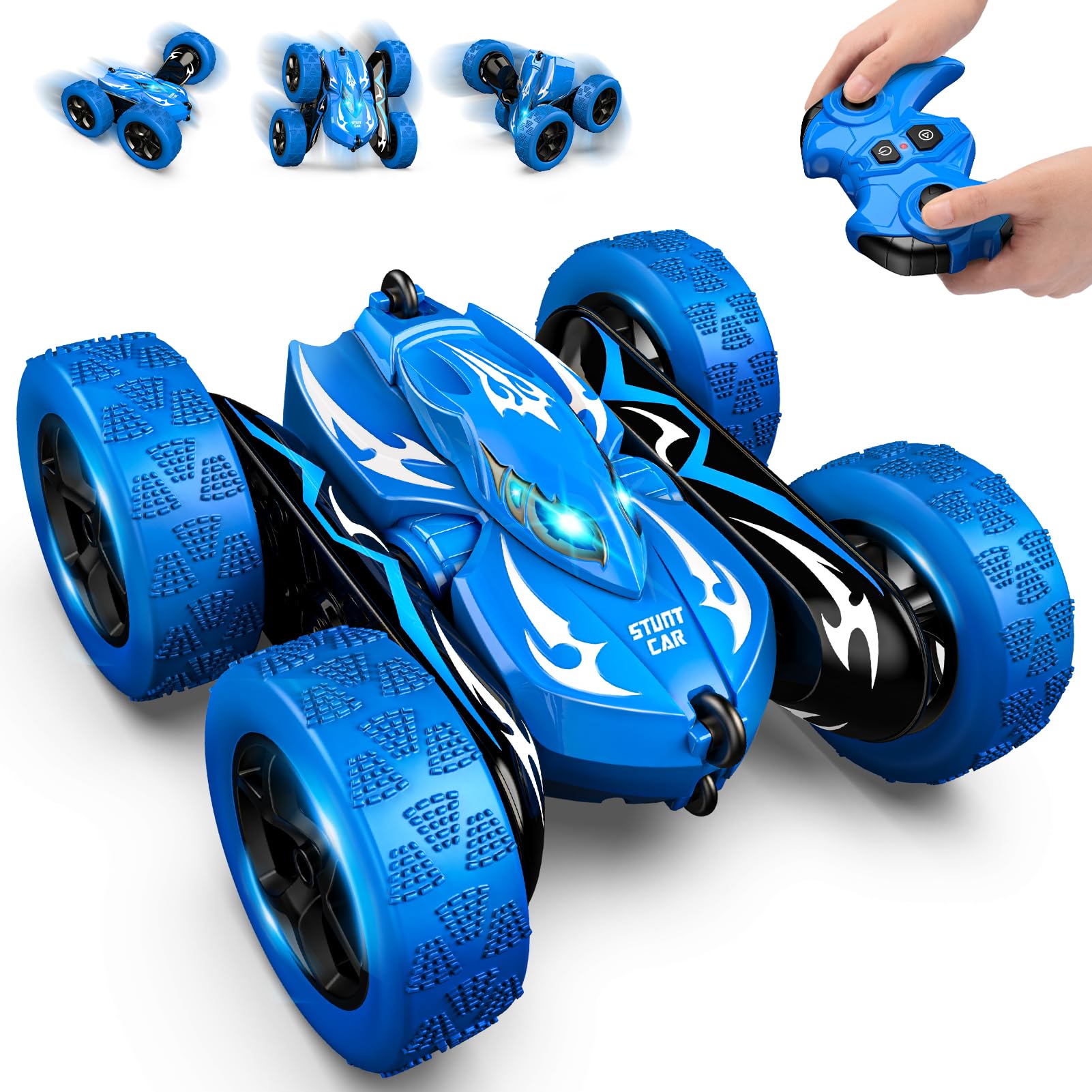 Excitobo remote control car in action on varied terrain for versatile play
