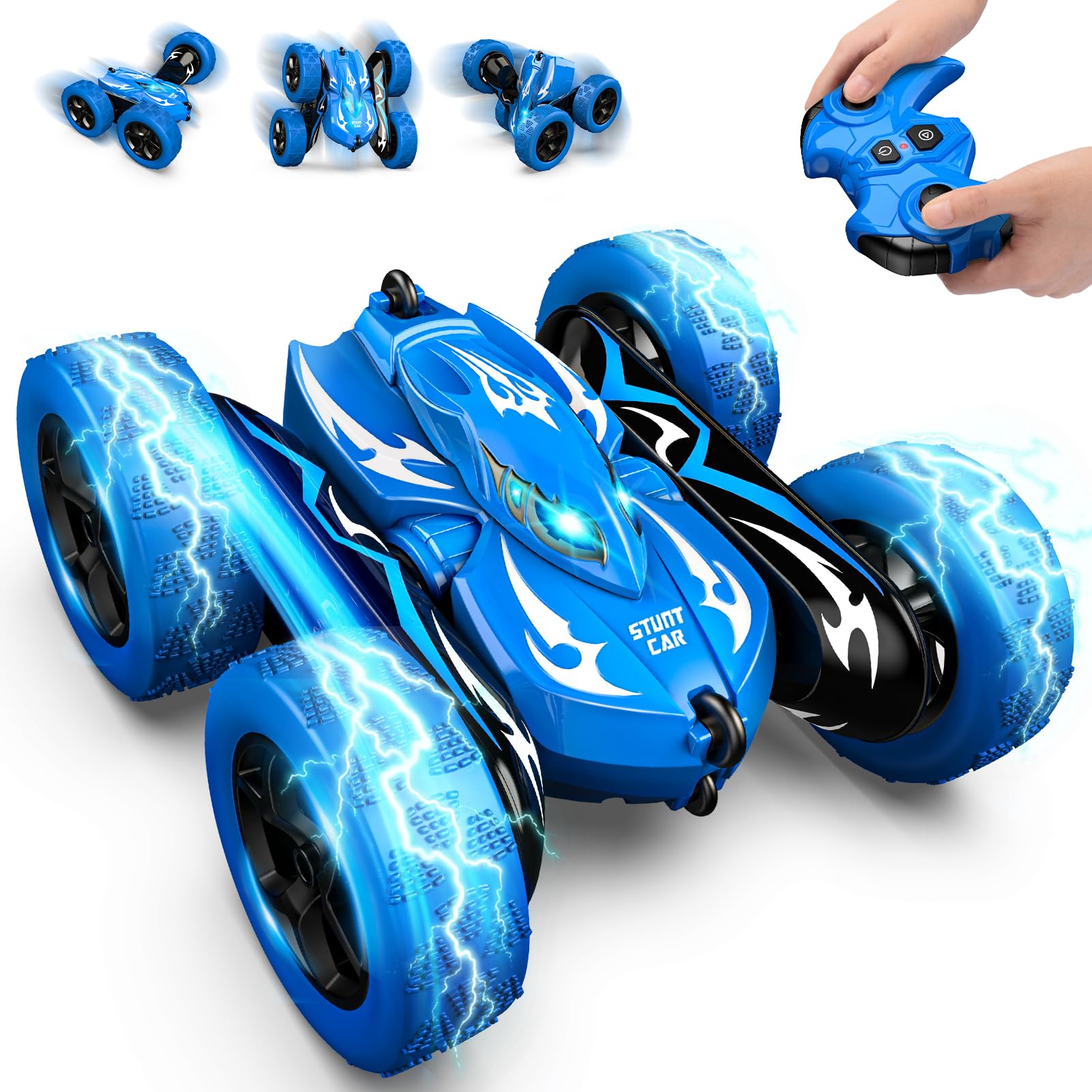 Excitobo remote control car front view for easy grip and confident steering.