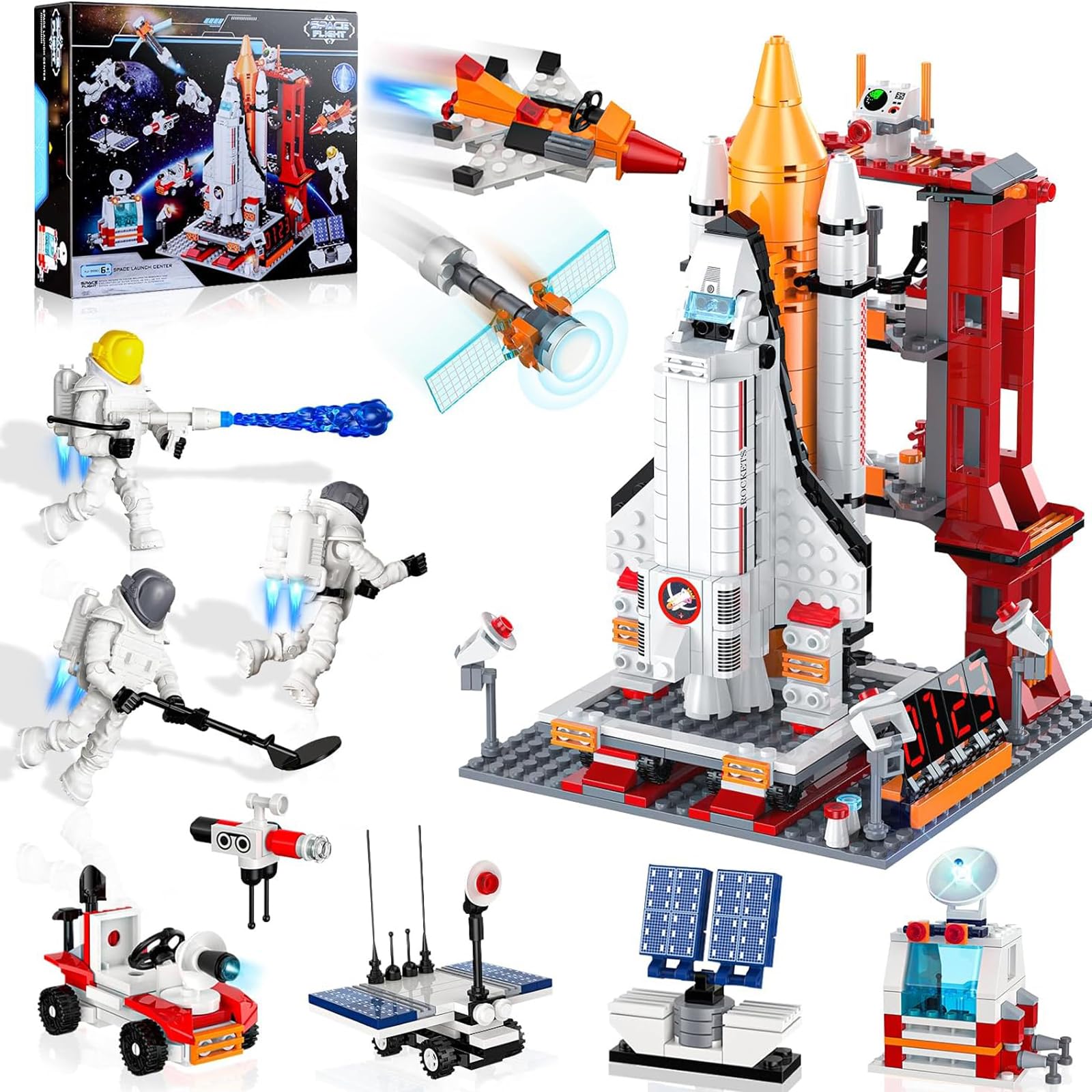 EXCOUP Space Exploration Shuttle main body for imaginative builds and sturdy construction