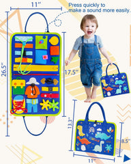 Exorany Busy Board gift-ready presentation makes a thoughtful toddler gift.
