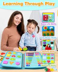 Exorany Busy Board is travel-friendly and lightweight for plane or car trips.