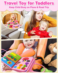 Exorany Busy Board zipper and shoelace activities boost fine motor practice