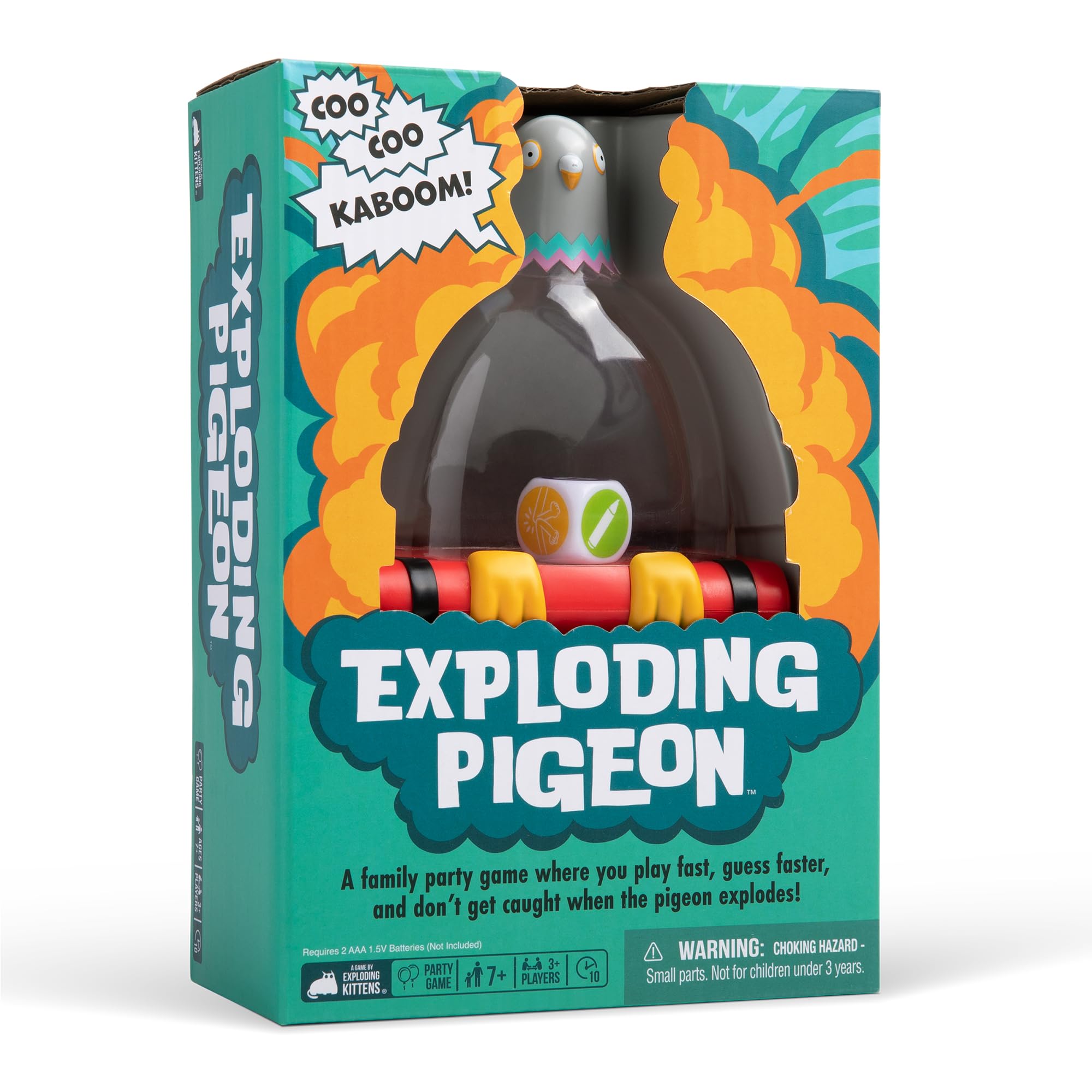 Exploding Kittens Exploding Pigeon shaker timer for quick challenges