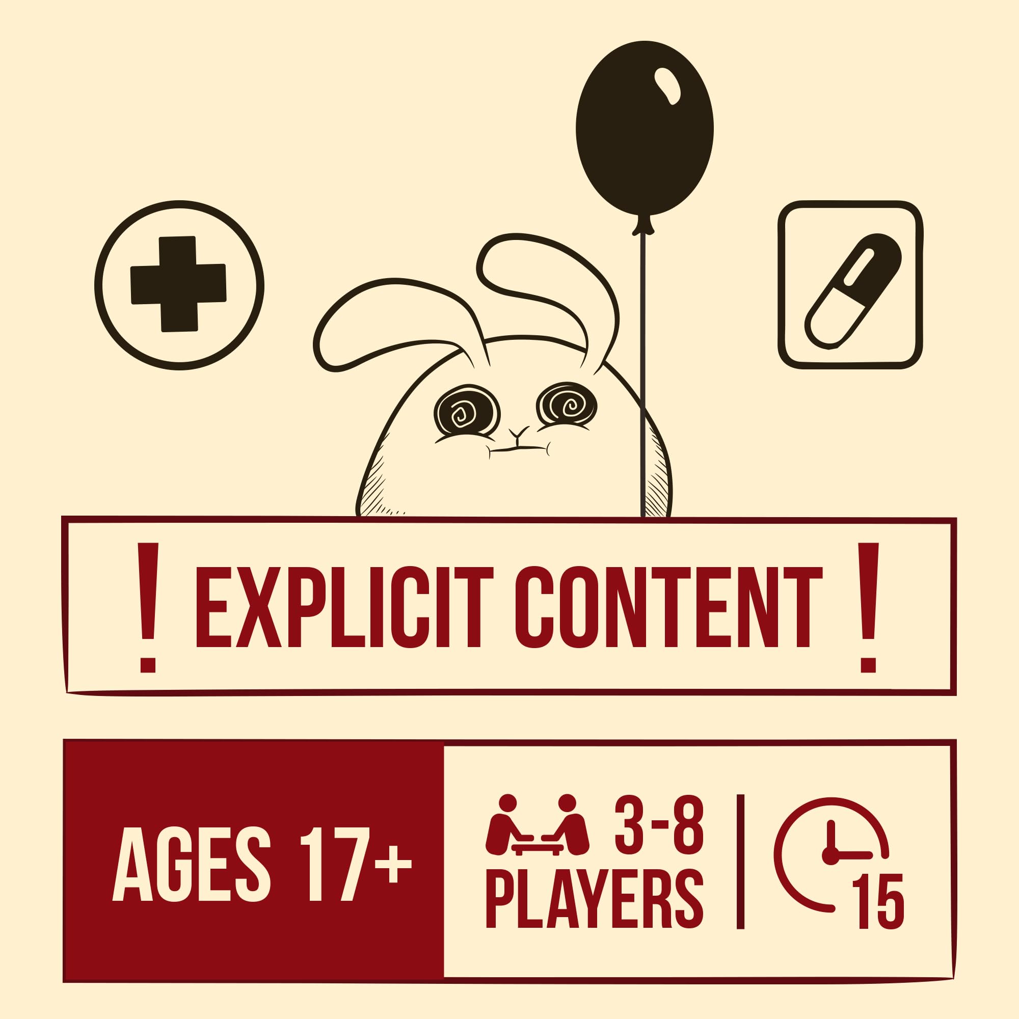 Exploding Kittens Horrible Therapist compact box suits travel and game nights.
