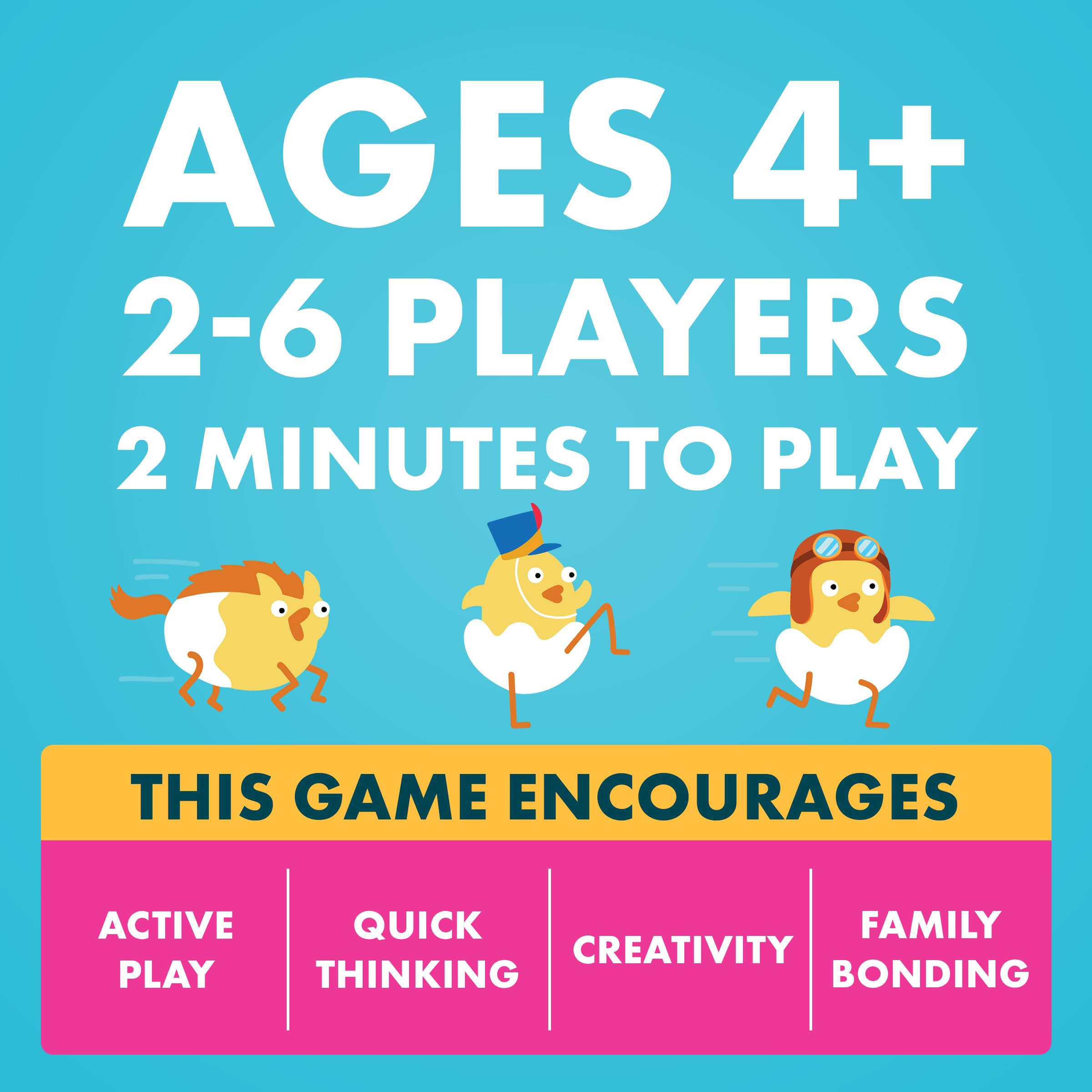 Exploding Kittens Hurry Up Chicken Butt quick rounds keep children engaged.
