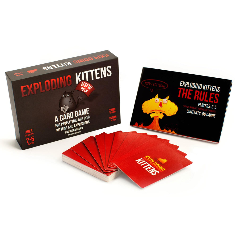 Exploding Kittens NSFW Edition artwork card, sparking conversation and bold humor.