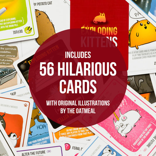 Exploding Kittens Original Edition features 2-5 players for versatile family play.