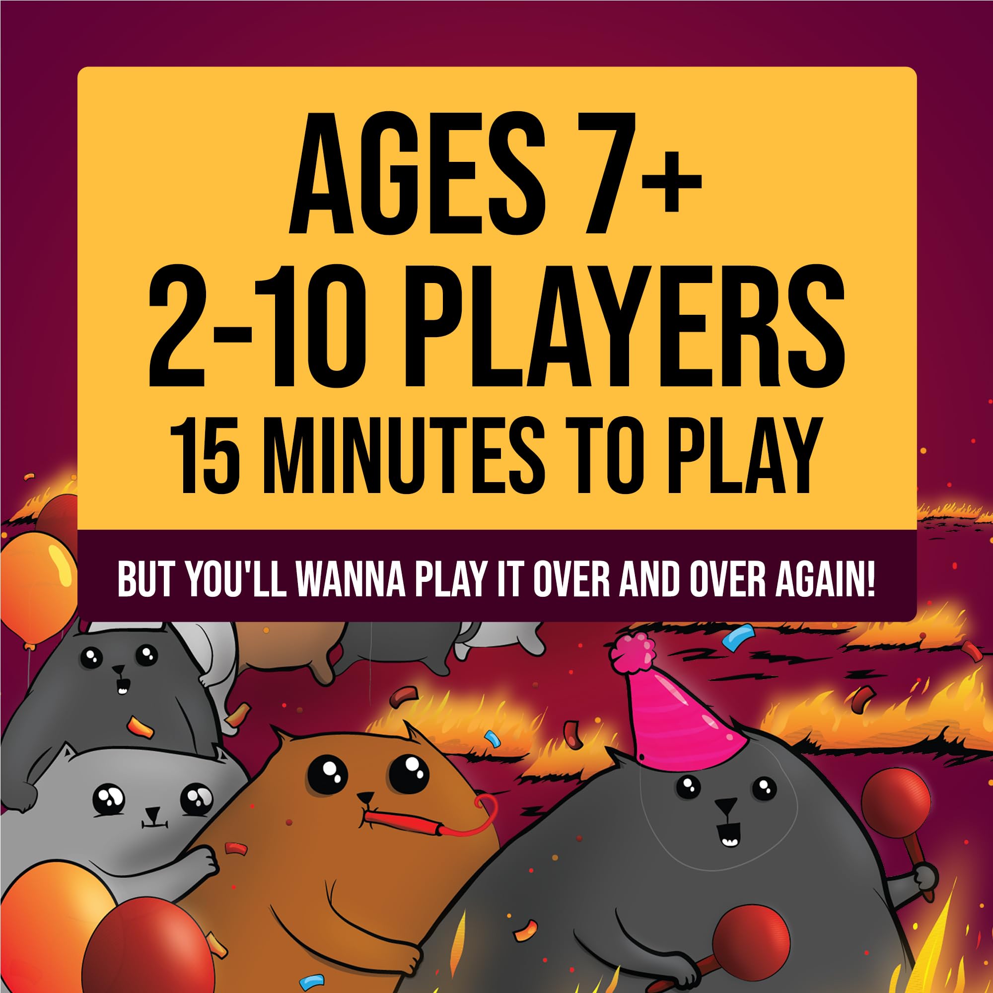 Exploding Kittens Party Pack travel-friendly packaging enables on-the-go play.