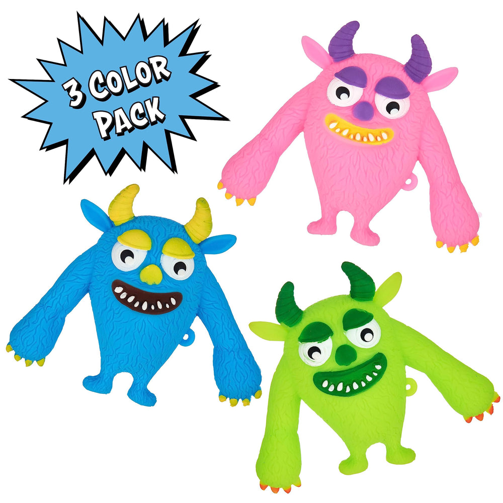EXPRESSIONS pink monster squishy offers portable fun for busy hands.