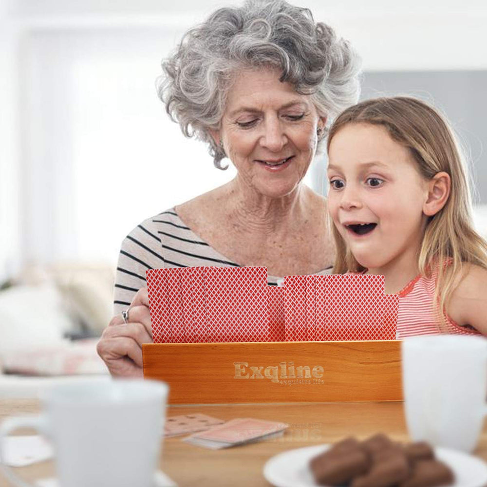 Exqline compatible with Bridge Canasta UNO for group card games.